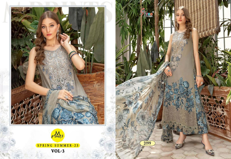 Shree Fabs M Print Spring Summer 23 Vol 3 Cotton Print With Embroidery Work Salwar Kameez