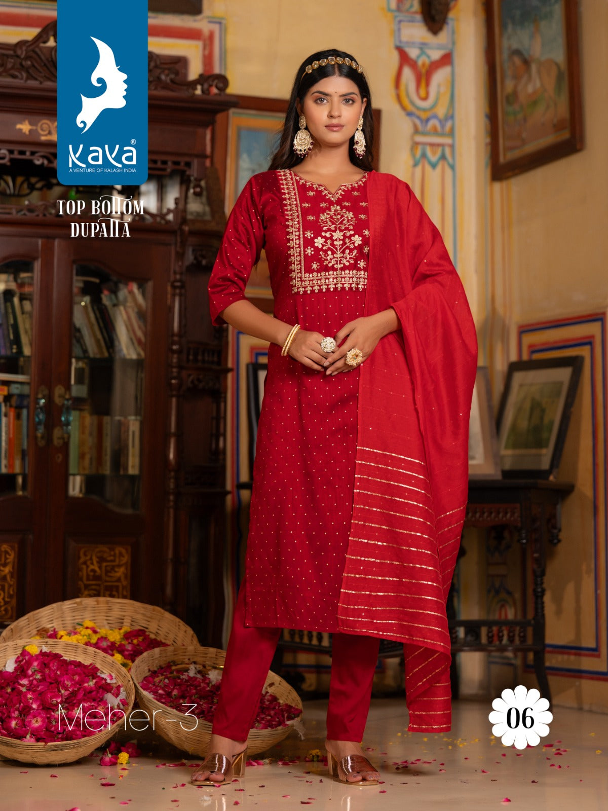 Kaya Creation Meher Vol 3 Silk Embroidery Fancy Kurtis Collection