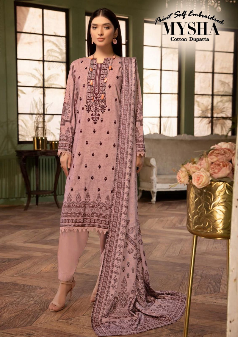 Gull Aahmed Mysha Vol 3 Lawn Cotton With Embroidery Work Suits