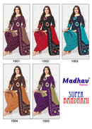 Madhav Fashion Super Bandhani Pure Cotton Printed Work Salwar Kameez