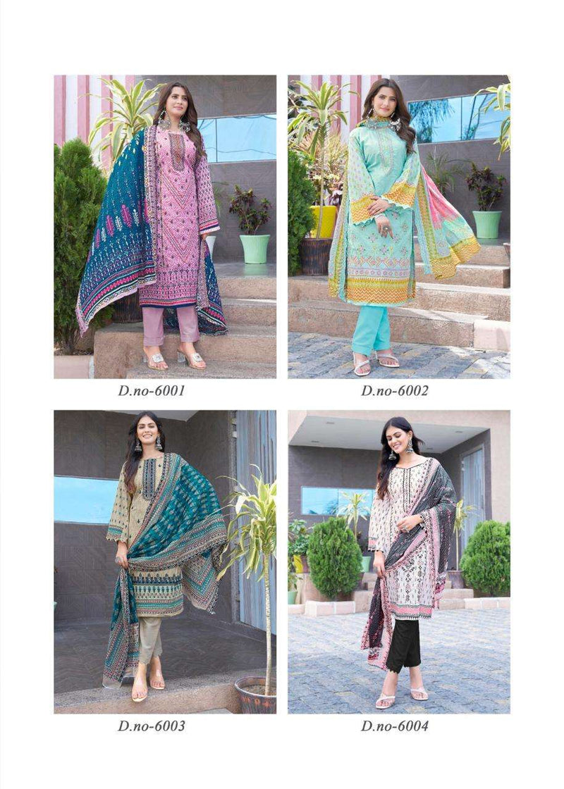 Majesty Bin Saeed Vol 6 Lawn Cotton Self Embroidery Pakistani  Casual Wear Salwar Kameez