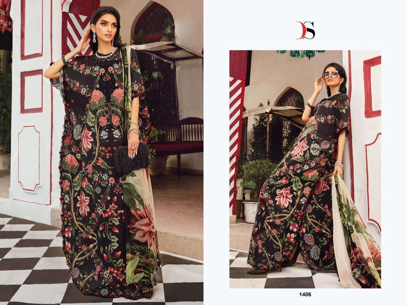 Deepsy Suits Maria B Mprint 25 Vol 4 Pure Cotton Embroidered Pakistani Suit