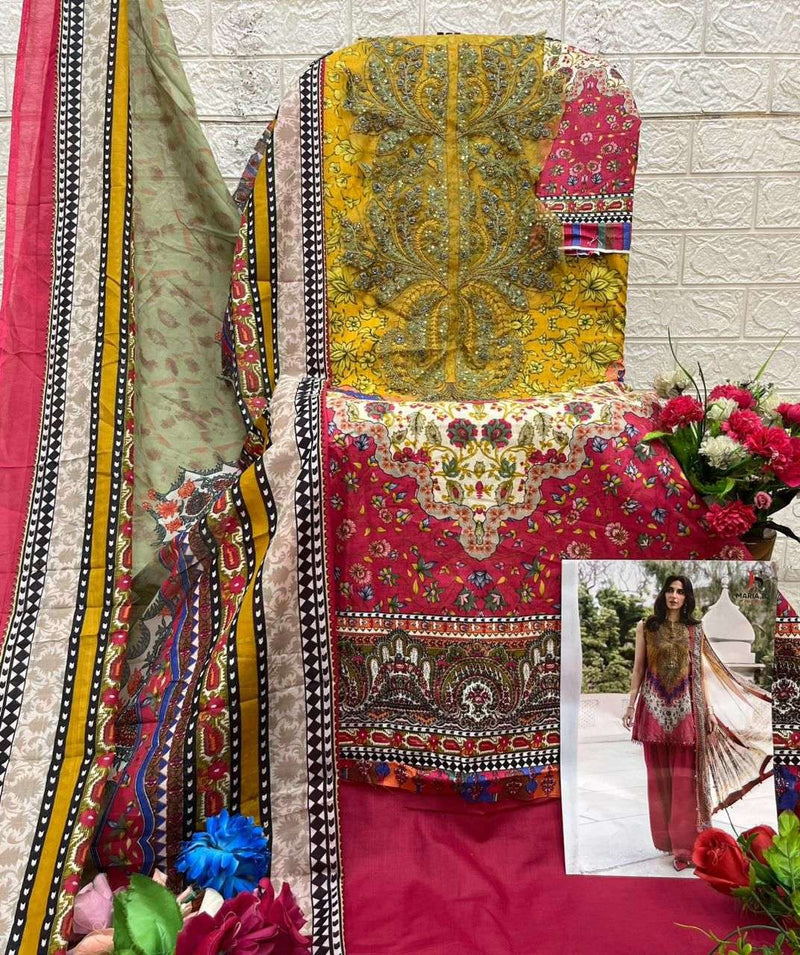 Deepsy Suits Maria B Mprint 25 Vol 4 Pure Cotton Embroidered Pakistani Suit