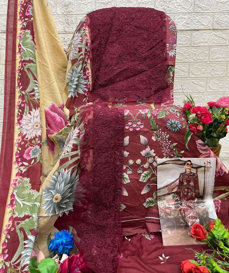 Deepsy Suits Maria B Mprint 25 Vol 4 Pure Cotton Embroidered Pakistani Suit