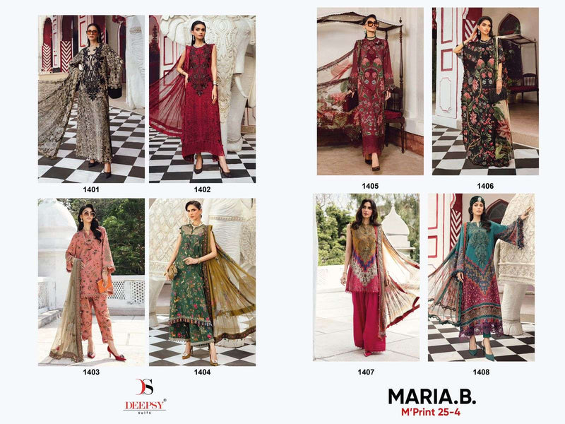 Deepsy Suits Maria B Mprint 25 Vol 4 Pure Cotton Embroidered Pakistani Suit