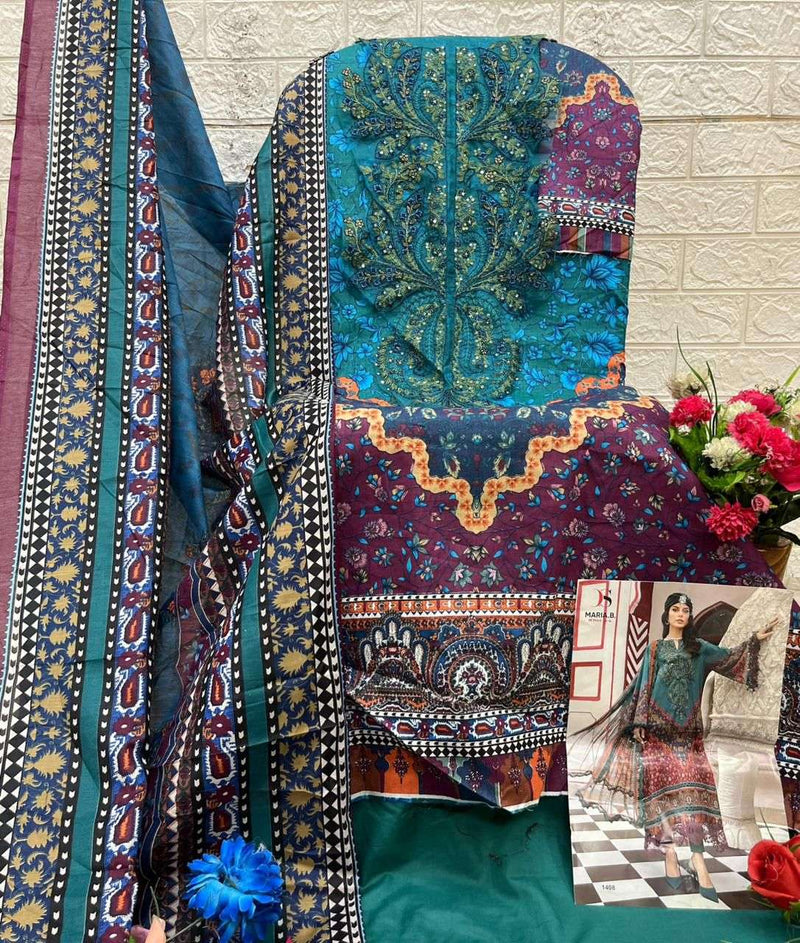 Deepsy Suits Maria B Mprint 25 Vol 4 Pure Cotton Embroidered Pakistani Suit