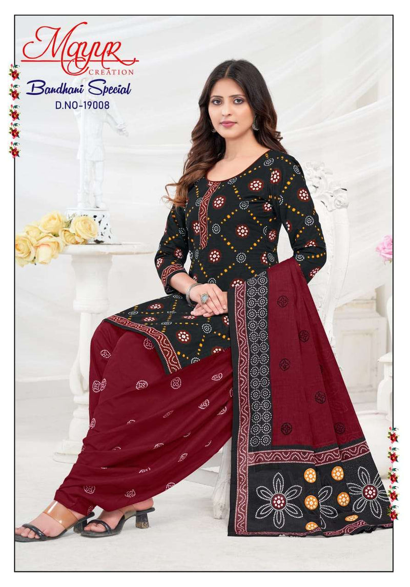 Mayur Creation Bandhani Special Vol 20 Cotton Designer Combo Set Of Salwar Kameez