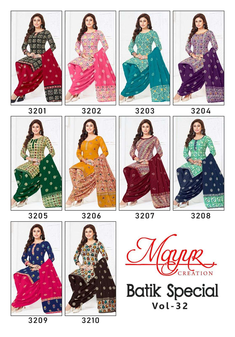 Mayur Creation Batik Special Vol 32 Pure Cotton Printed Dailywear Salwar Kameez