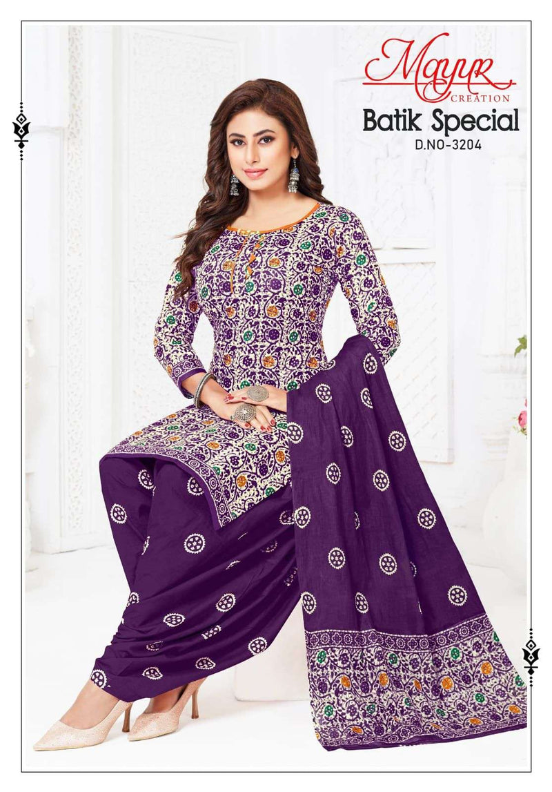 Mayur Creation Batik Special Vol 32 Pure Cotton Printed Dailywear Salwar Kameez