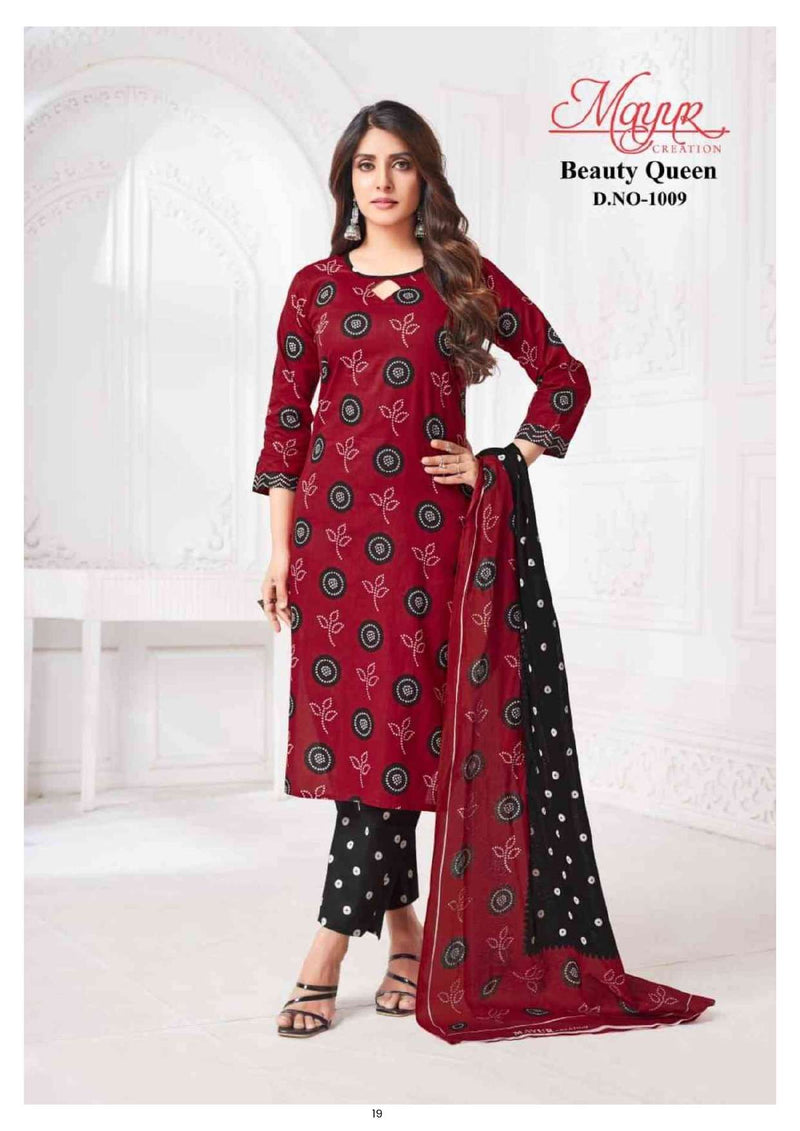 Mayur Creation Beauty Queen Vol 1 Pure Cotton Printed Casual Wear Salwar Suit