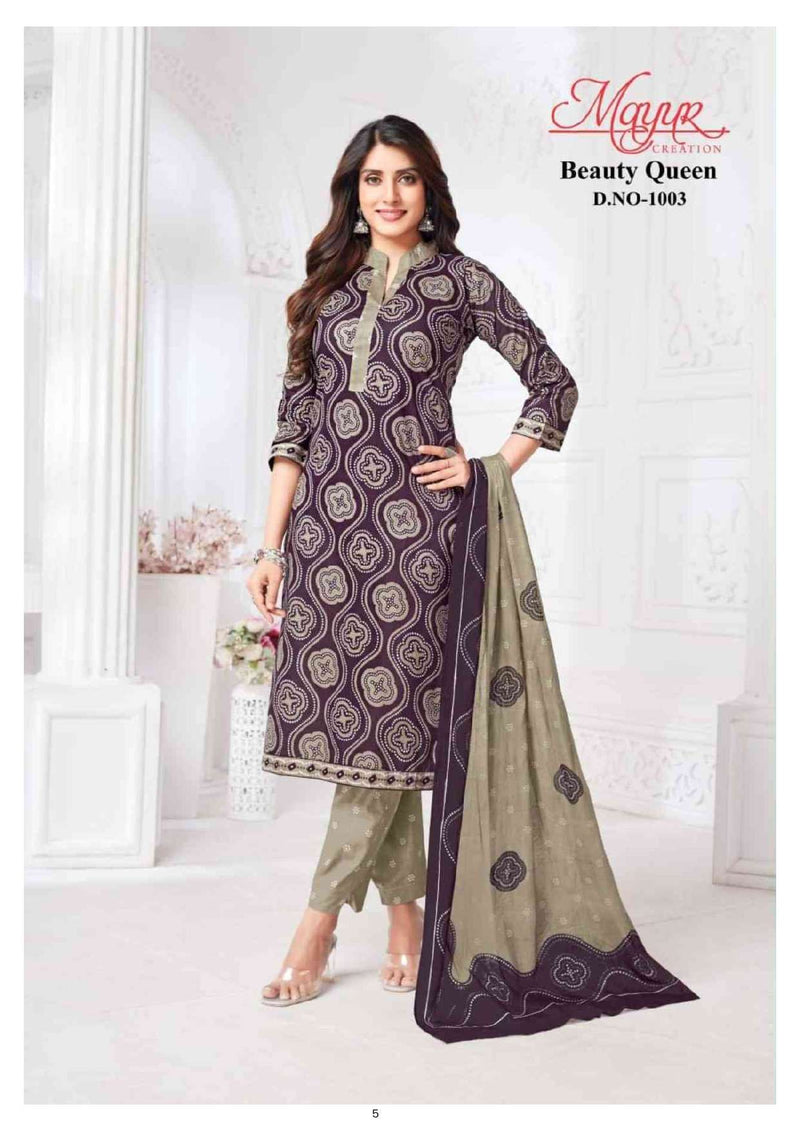 Mayur Creation Beauty Queen Vol 1 Pure Cotton Printed Casual Wear Salwar Suit