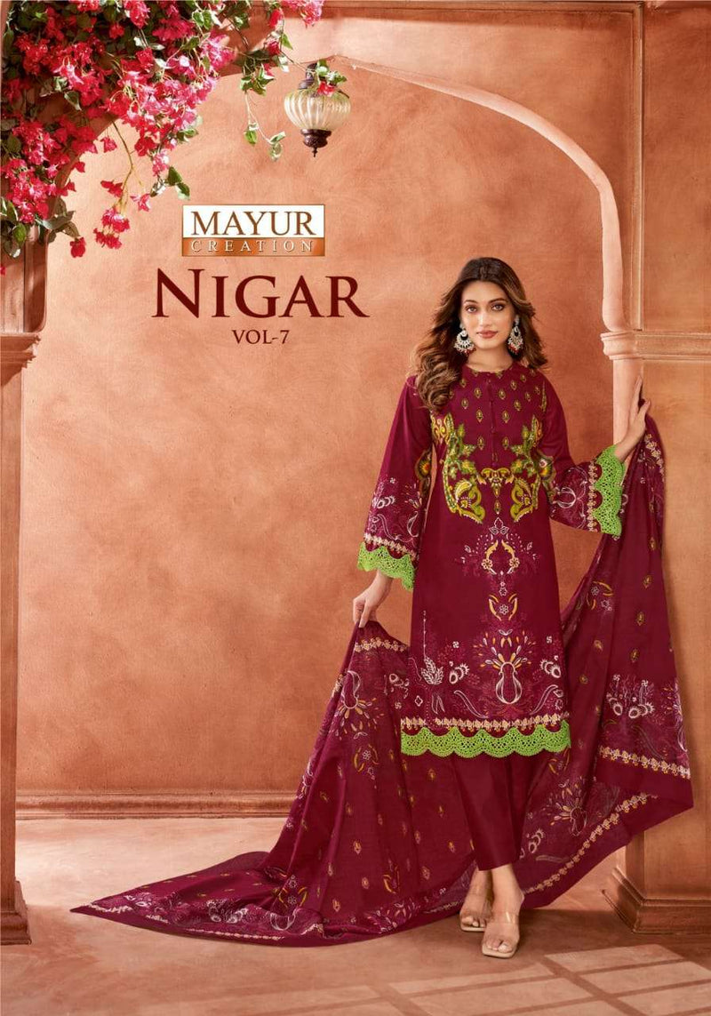 Mayur Creation Nigar Vol 7 Pure Cotton Digital Printed Salwar Kameez