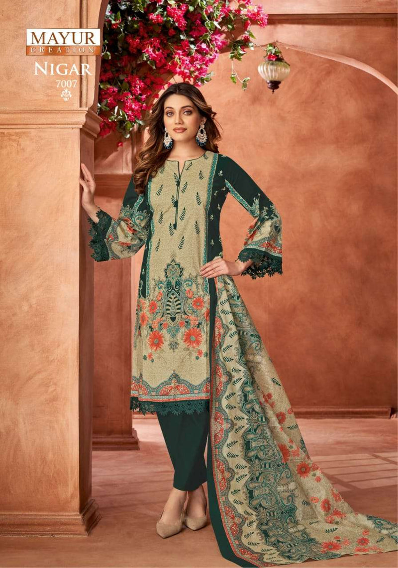 Mayur Creation Nigar Vol 7 Pure Cotton Digital Printed Salwar Kameez