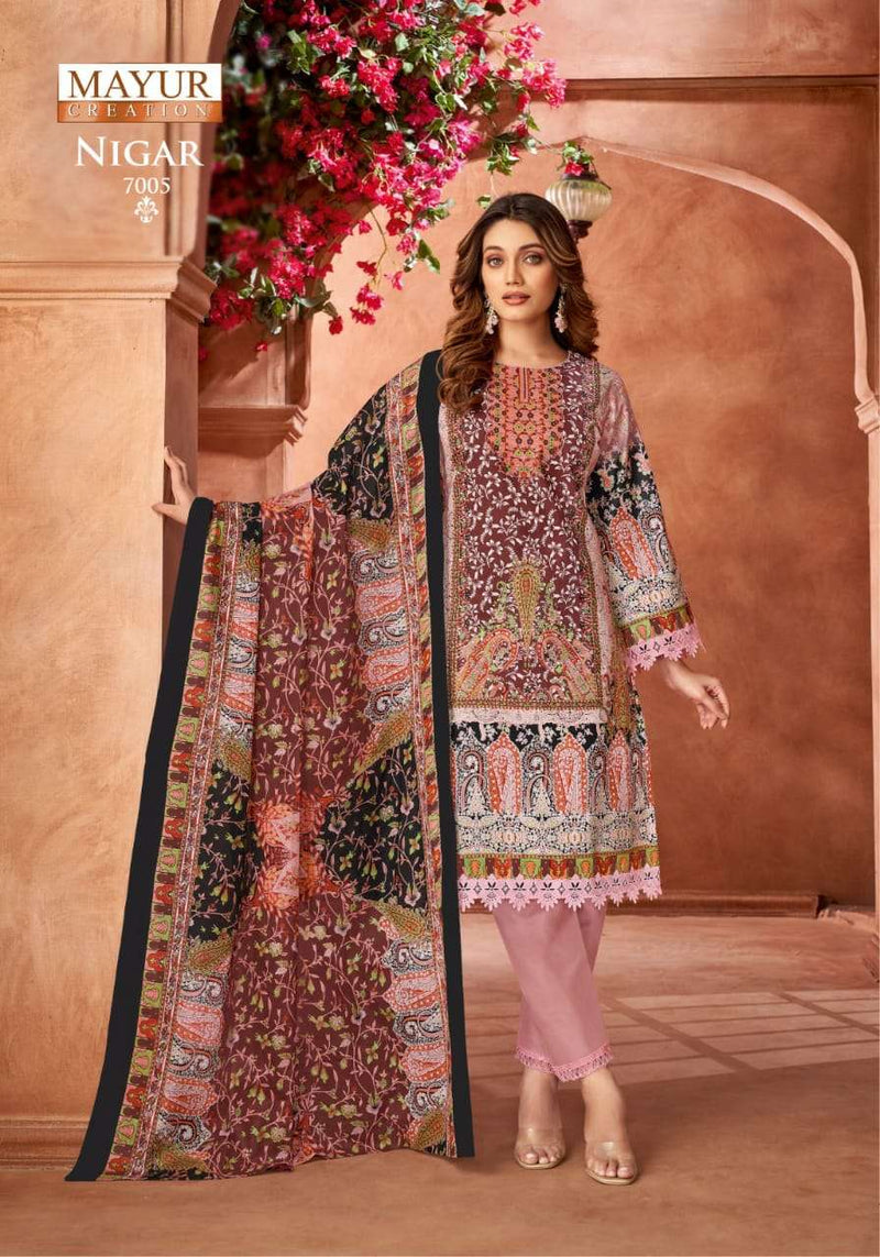 Mayur Creation Nigar Vol 7 Pure Cotton Digital Printed Salwar Kameez