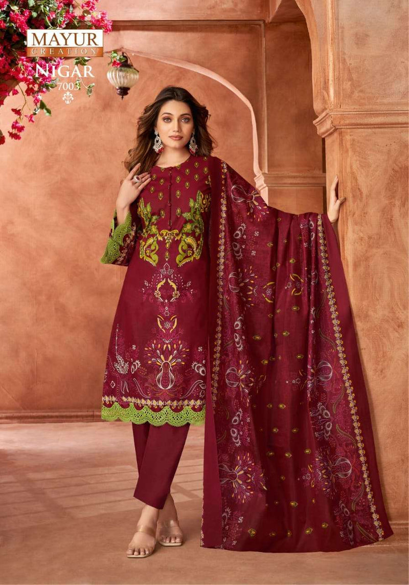 Mayur Creation Nigar Vol 7 Pure Cotton Digital Printed Salwar Kameez