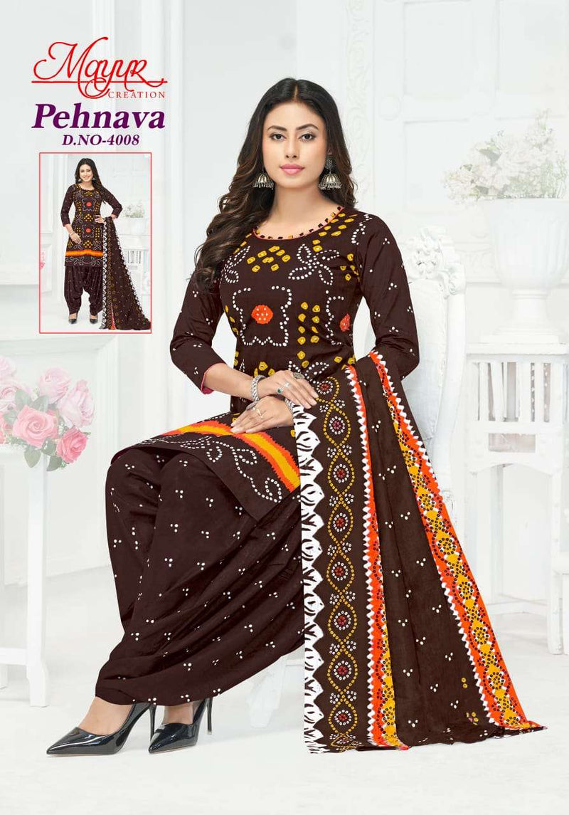 Mayur Creation Pehnava Vol 4 Pure Cotton Printed Dress Material