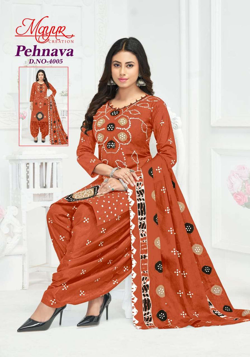 Mayur Creation Pehnava Vol 4 Pure Cotton Printed Dress Material