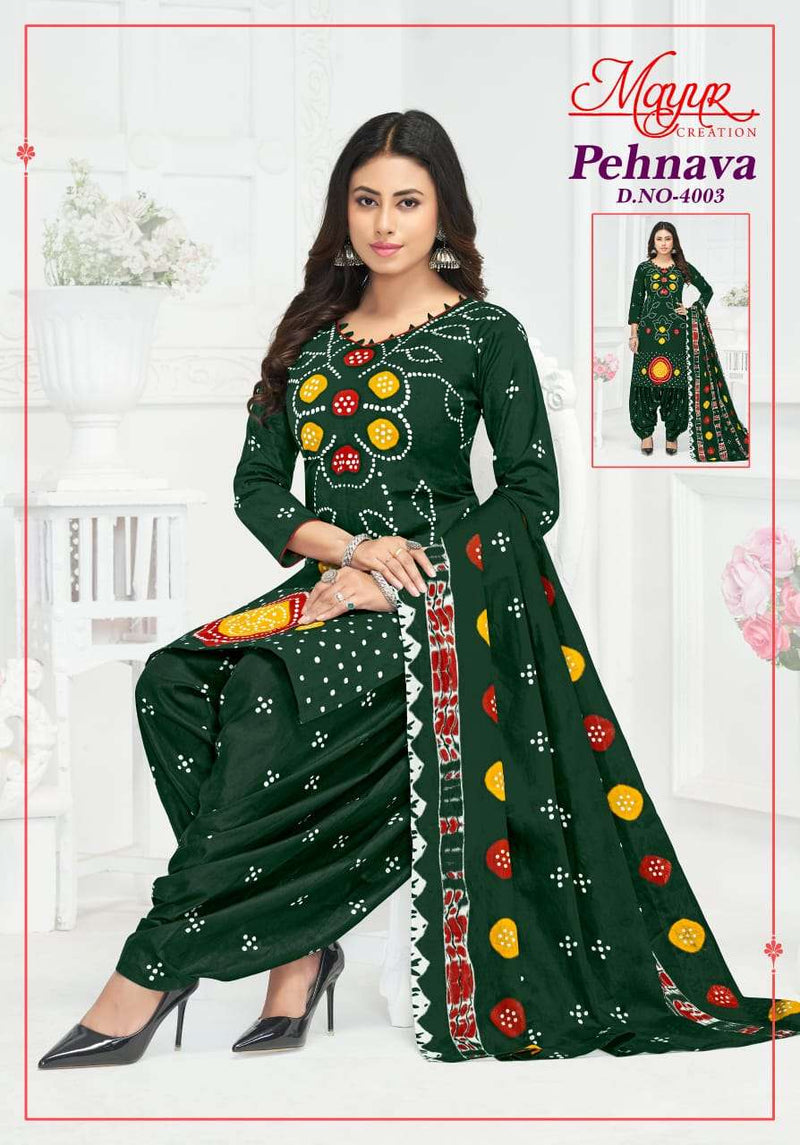 Mayur Creation Pehnava Vol 4 Pure Cotton Printed Dress Material