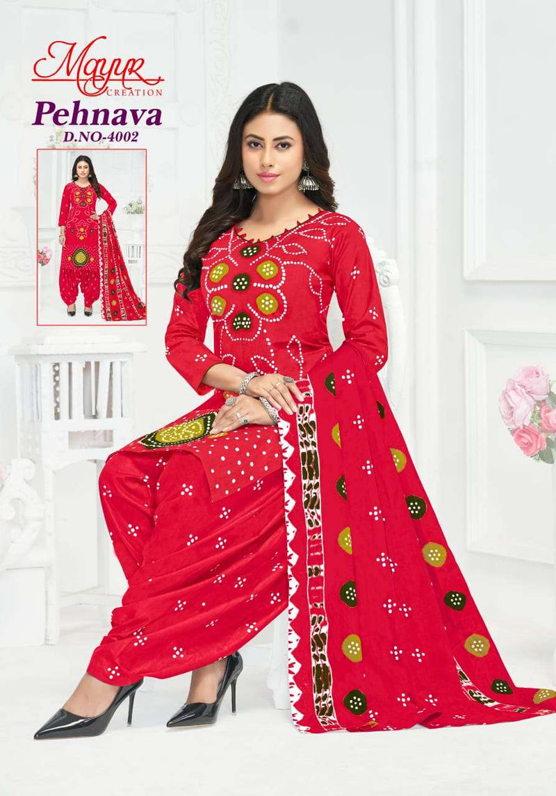 Mayur Creation Pehnava Vol 4 Pure Cotton Printed Dress Material