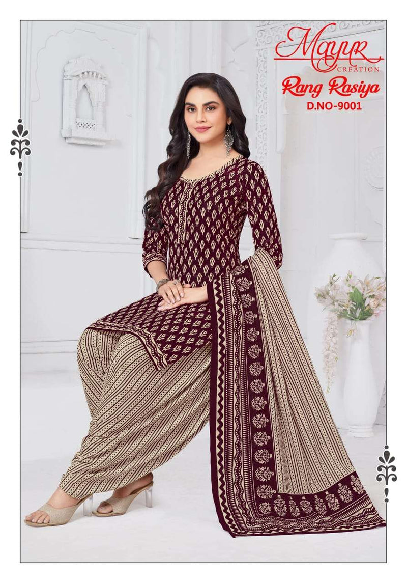 Mayur Creation Rang Rasiya Vol 9 Pure Cotton Printed Salwar Suit