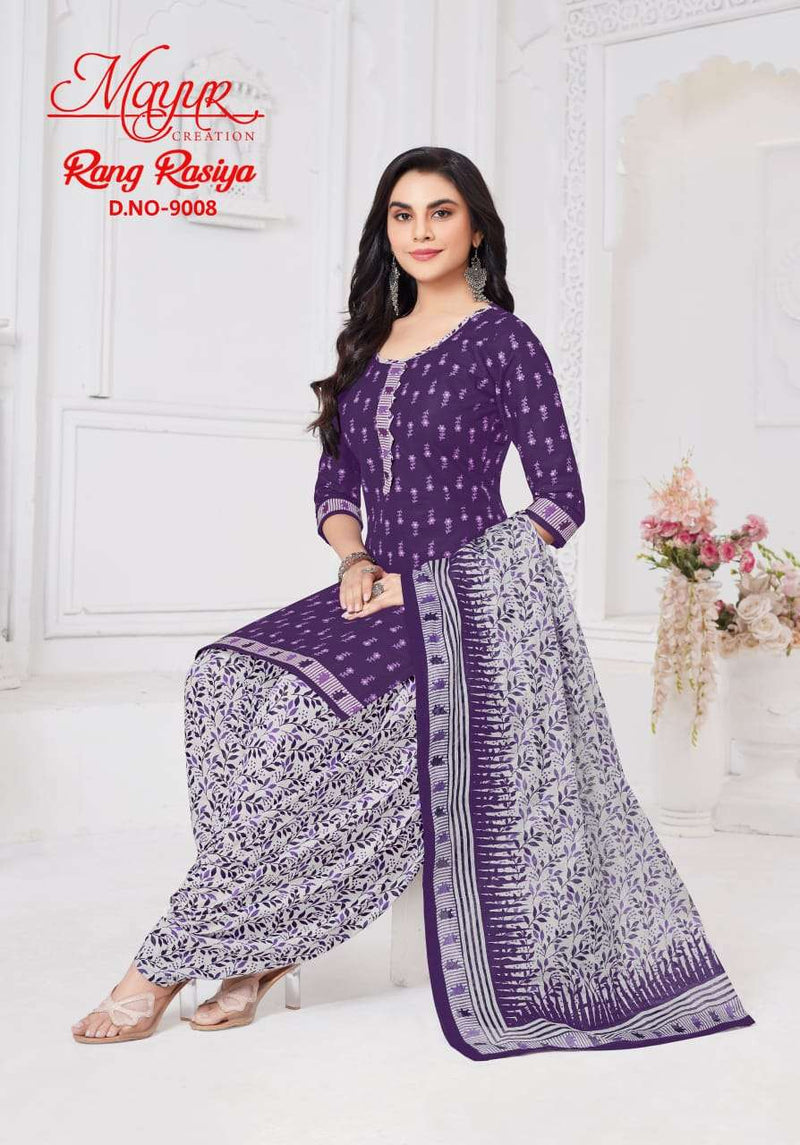 Mayur Creation Rang Rasiya Vol 9 Pure Cotton Printed Salwar Suit