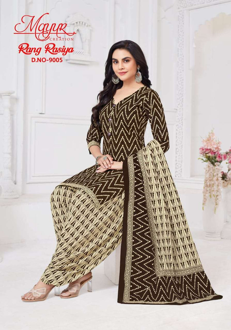 Mayur Creation Rang Rasiya Vol 9 Pure Cotton Printed Salwar Suit