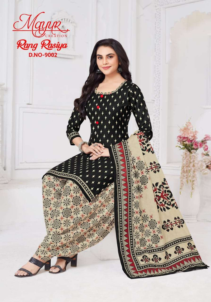 Mayur Creation Rang Rasiya Vol 9 Pure Cotton Printed Salwar Suit