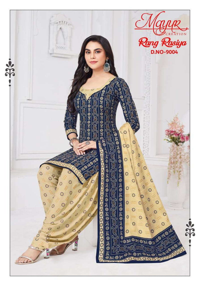 Mayur Creation Rang Rasiya Vol 9 Pure Cotton Printed Salwar Suit