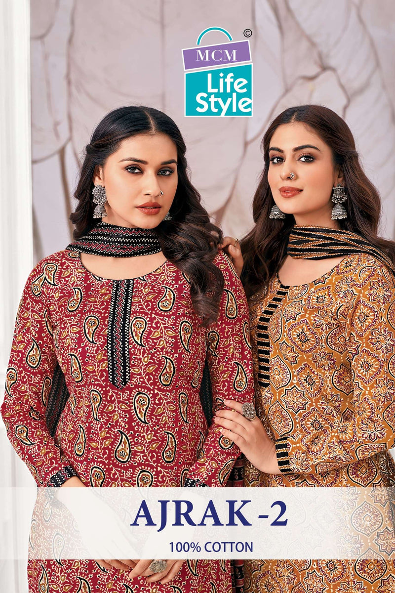 Mcm Lifestyle Ajrak Vol 2 Pure Cotton Printed Ready To Wear Kurti