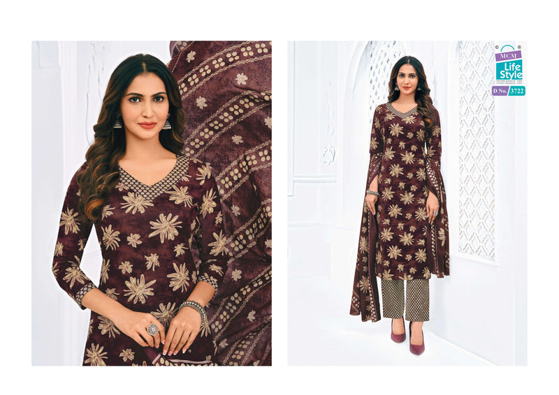 Mcm Lifestyle Priyalaxmi Vol 37 Pure Cotton Printed Dailywear Salwar Kameez