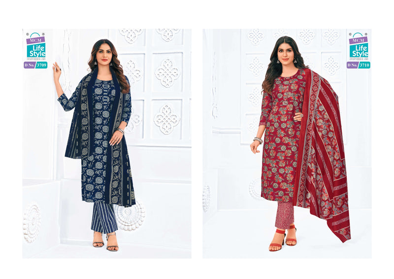 Mcm Lifestyle Priyalaxmi Vol 37 Pure Cotton Printed Dailywear Salwar Kameez