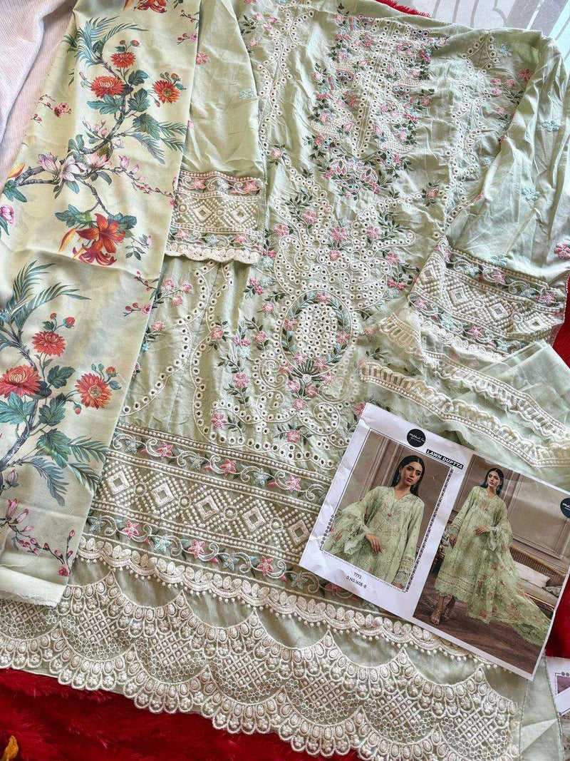 Mehboob Tex Dno 1608 Pure Lawn Embroidered Pakistani Salwar Kameez
