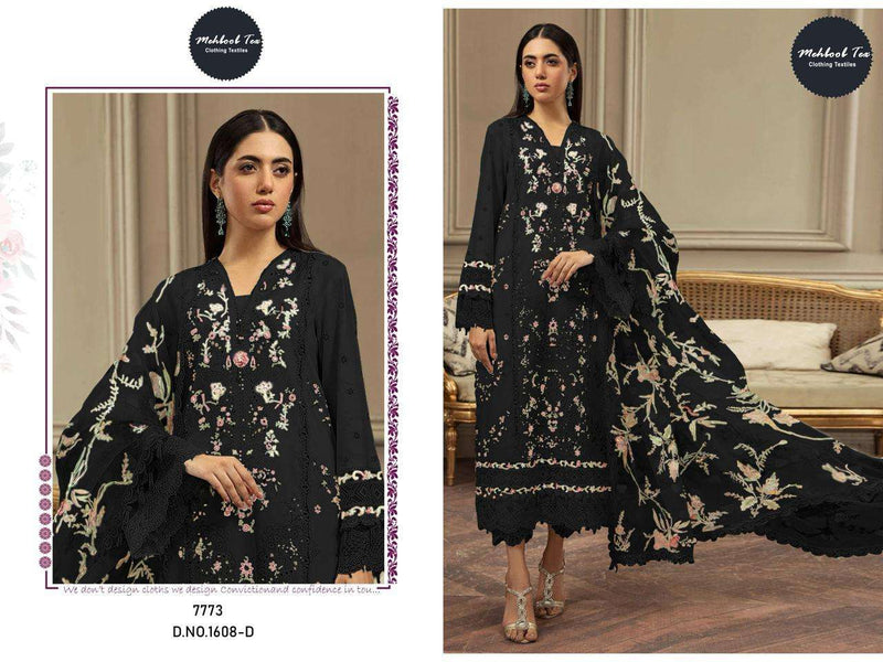 Mehboob Tex Dno 1608 Pure Lawn Embroidered Pakistani Salwar Kameez