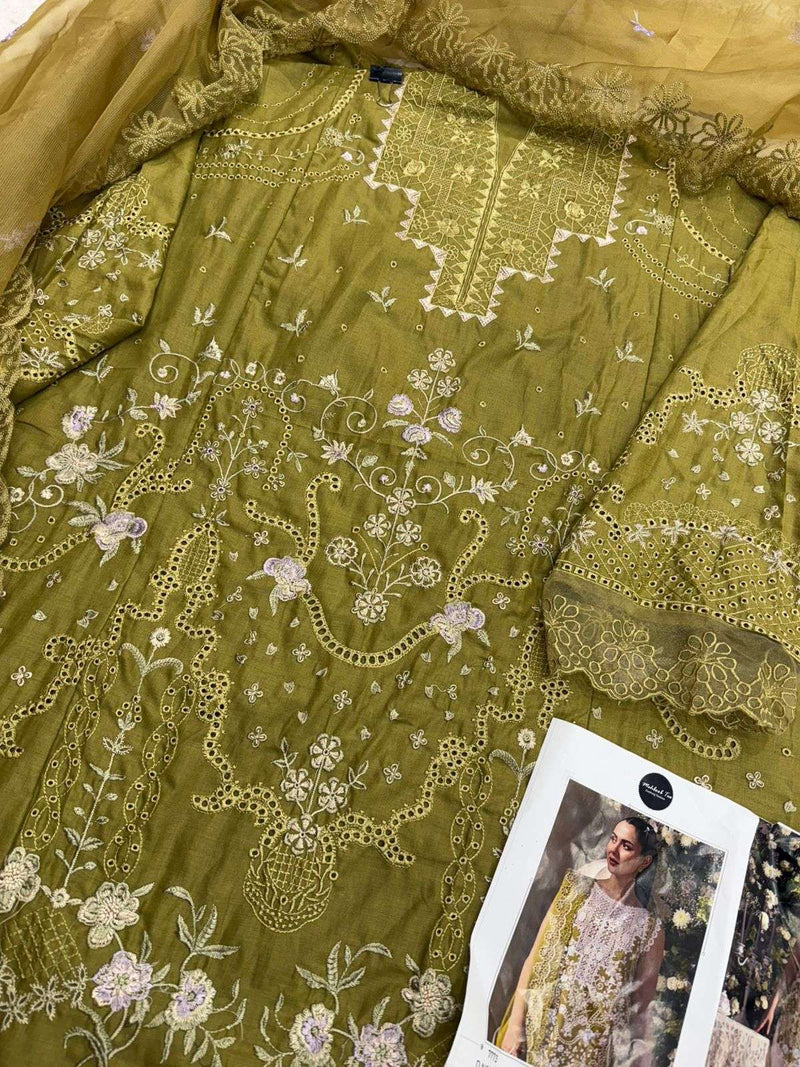 Mehboob Tex Dno 1771 Pure Cotton Embroidered Designer Salwar Suit