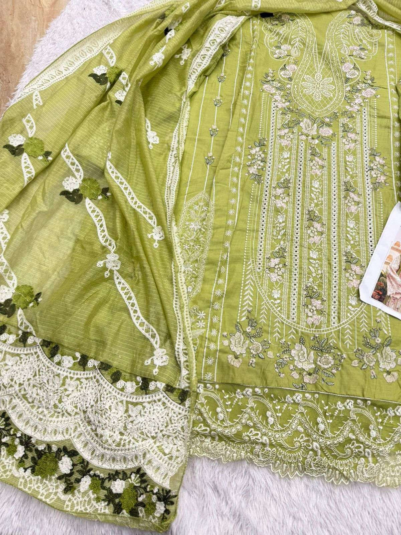 Mehboob Tex Dno 1772 Pure Cotton Embroidered Designer Salwar Suit