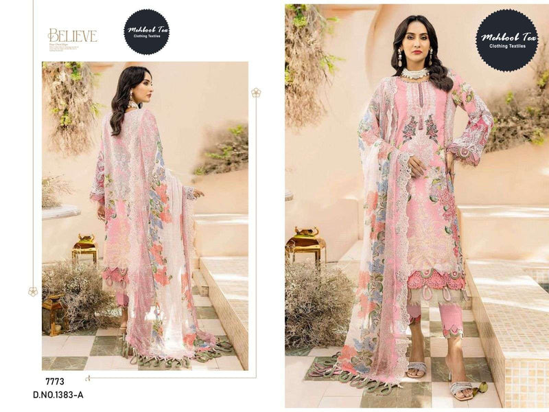 Mehboob Tex Needle Wonder Lawn Collection Vol 2 D No 1383 Designer Exclusive Wear Salwar Kameez