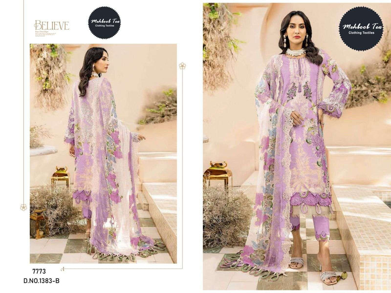 Mehboob Tex Needle Wonder Lawn Collection Vol 2 D No 1383 Designer Exclusive Wear Salwar Kameez