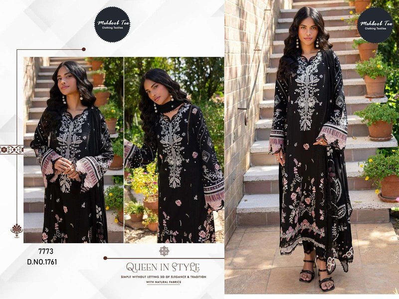 Mehboob Tex Dno 1761 Pure Rayon Self Embroidered Pakistani Suit