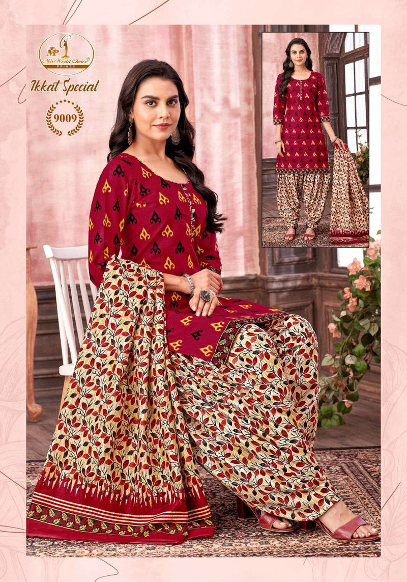 Miss World Ikkat Special Vol 9 Pure Cotton Printed Dailywear Salwar Suit