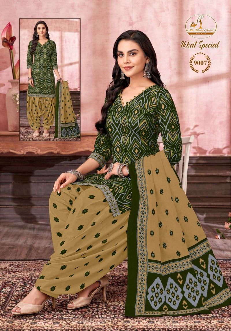 Miss World Ikkat Special Vol 9 Pure Cotton Printed Dailywear Salwar Suit