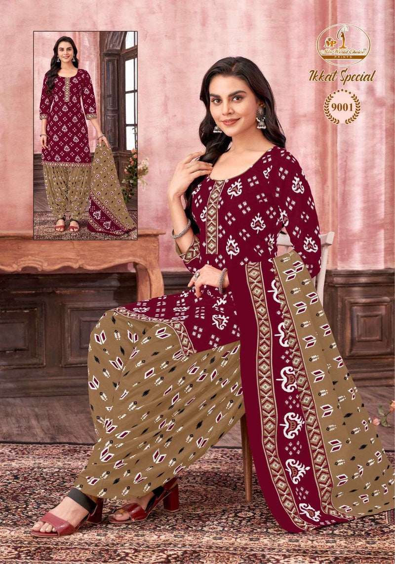 Miss World Ikkat Special Vol 9 Pure Cotton Printed Dailywear Salwar Suit