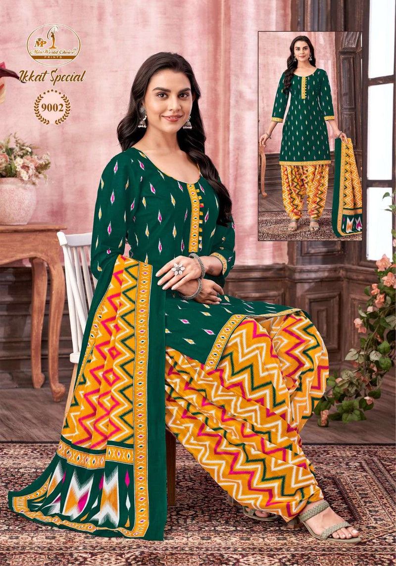 Miss World Ikkat Special Vol 9 Pure Cotton Printed Dailywear Salwar Suit