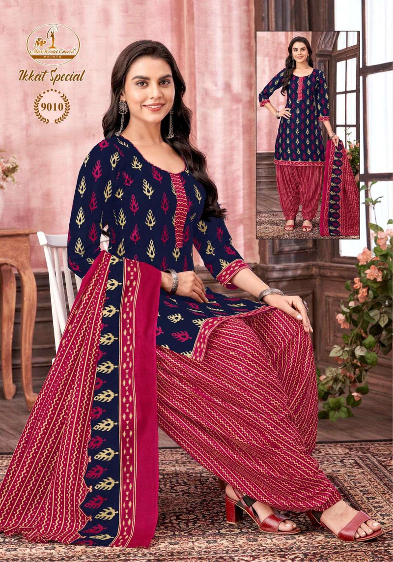 Miss World Ikkat Special Vol 9 Pure Cotton Printed Dailywear Salwar Suit