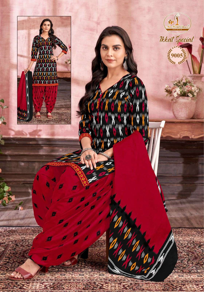 Miss World Ikkat Special Vol 9 Pure Cotton Printed Dailywear Salwar Suit