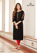 Mittoo Kaamiya Heavy Rayon Printed Designer Kurti Collection