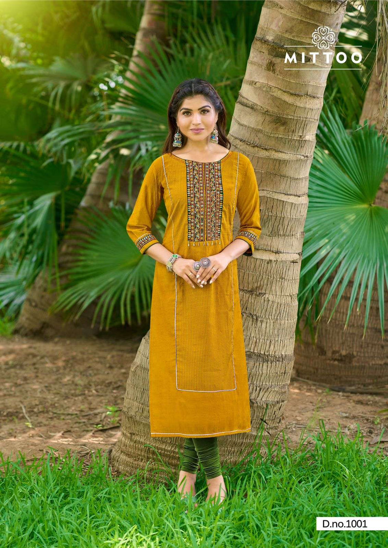 Mittoo Mahika Viscose Fancy Hand Work Kurti