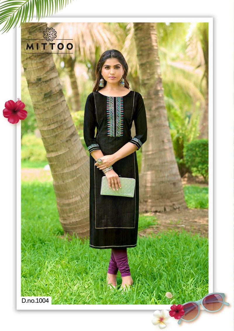 Mittoo Mahika Viscose Fancy Hand Work Kurti