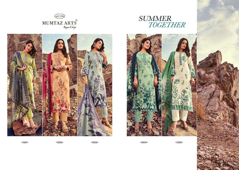 Mumtaz Arts Summer Together Pure Jam Satin Exclusive Embroidered Salwar Suit