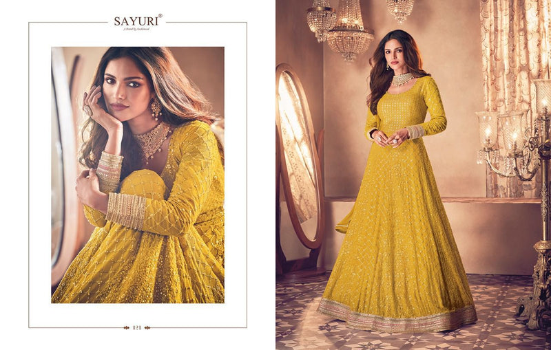 Sayuri Designer Noor Real Georgette With Heavy Elegant Designer Ready Made Suits