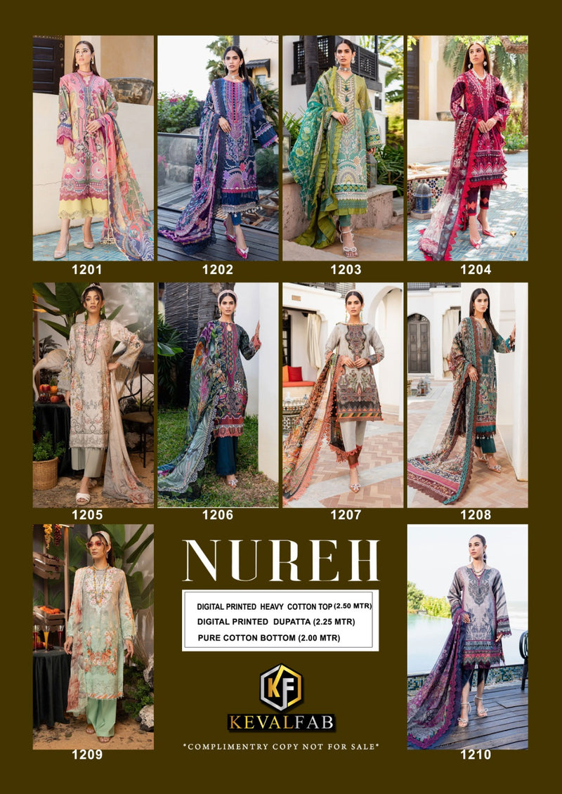 Keval Fab Nureh Vol 12 Cotton Karachi Print Salwar Suits